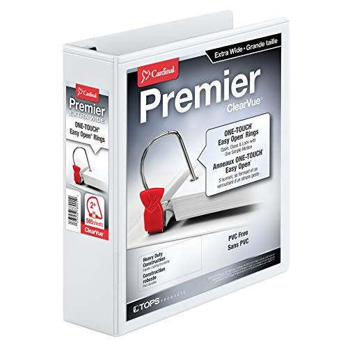 Cardinal Premier Extra-Wide 3-Ring Binder, 2