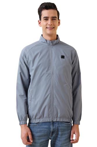 Image of Allen Solly Men's Regular Fit Solid Windcheater Jacket