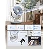 DREO Fan for Bedroom, Desk Air Circulator Fans with Remote, 11 Inch Table Fan for Whole Room, 65ft Powerful Airflow, 120 Vertical Manual and 90 Oscillating, 4 Speeds, 8H Timer, 25dB Quiet, Home