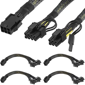 Xiatiaosann GPU Stromkabel - 8 Pin Auf Dual 8 Pin PCIE Splitter Für Grafikkarten