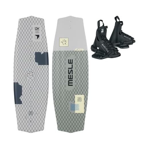 MESLE Wakeboard-Set Liberty 128 cm mit Onset Bindung Junior, Package für Kinder/Jugend, Board für Anfänger und Fortgeschrittene, Körpergewicht 20 bis 50 kg, blau schwarz