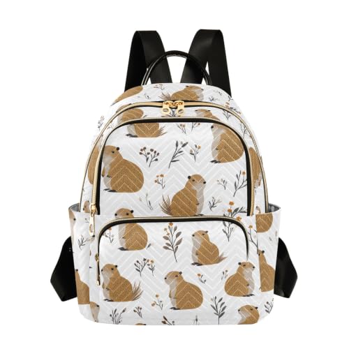 Petit sac à dos femme blanc Groundhog - Mini sac d'école et voyage décontracté taille M