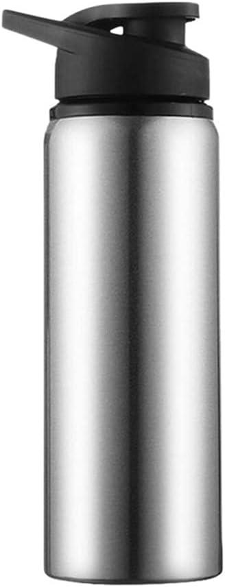 HBJWOV 700ML Portable Stainless Steel Sports Bottle Straight Drink Bicycle Travel Cold Kettle Outdoor Cup Drinking Tool(Blue)