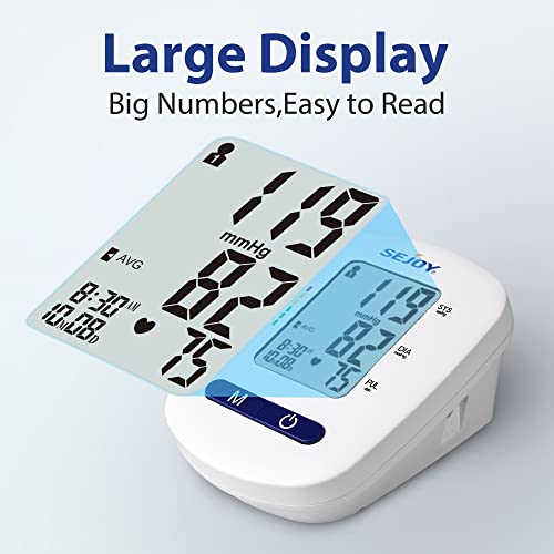 Blood Pressure Monitor Upper Arm, Accurate Automatic Blood Pressure Monitors For Home Use, Adjustable Digital Bp Cuff Automatic, Large Display, 120 Sets Memory, Batteries Usb Included #TOP5