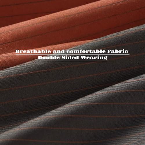 Men's 2-in-1 Dual-Side Striped Underwear Modal Microfiber Trunks Moisture-Wicking Stretch Boxer Briefs 4-Pack3