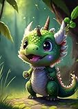 Ksxistiyt Diamond Art Painting Kits for Adults, Colorful Dragon Full Drill Diamond Dots Paintings for Beginners, Round 5D Paint with Diamonds Pictures Gem Art Painting Kits DIY Crafts Kits 12x16inch