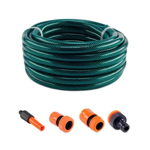 Mangueira de Jardim Trancada 30 Metros com Kit de Engates e Esguicho Forceline