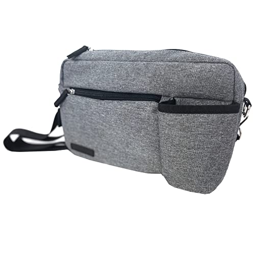 ペット おさんぽショルダーバッグ 消臭抗菌タグ付ポケット 軽量 犬 モクグレーのサムネイル