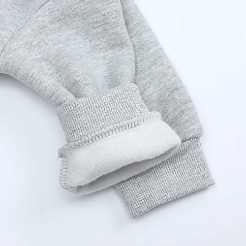 Image of MYGBCPJS Youth 2PCS Jogger Outfits Set Fleece Hooded + Sweatpants Boys Girls Athletic Sweatsuits Pullover Clothes