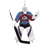 Hallmark NHL Colorado Avalanche Goalie Christmas Ornament, 0001OSL1747
