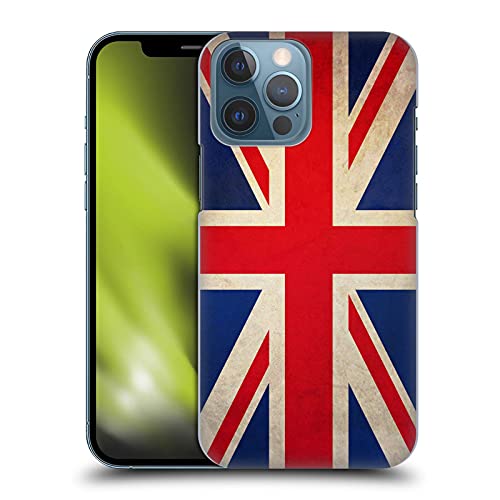 Head Case Designs Great Britain British UK Union Jack Football Vintage Flags Hard Back Case Compatible with Apple iPhone 13 Pro Max