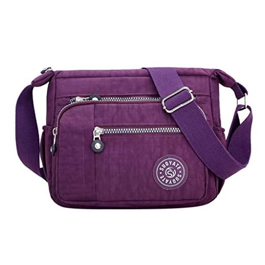 Luckycat Bolso Bandolera Mujer Bolsos de Moda Impermeable Mochilas Bolsas de Viaje Sport Messenger Bag Bolsos Baratos Mano para Escolares Tablet Nylon