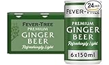Fever-Tree Refreshingly Light Ginger Beer 6x150ml (Pack of 4, Total 24 Cans) - Image 1