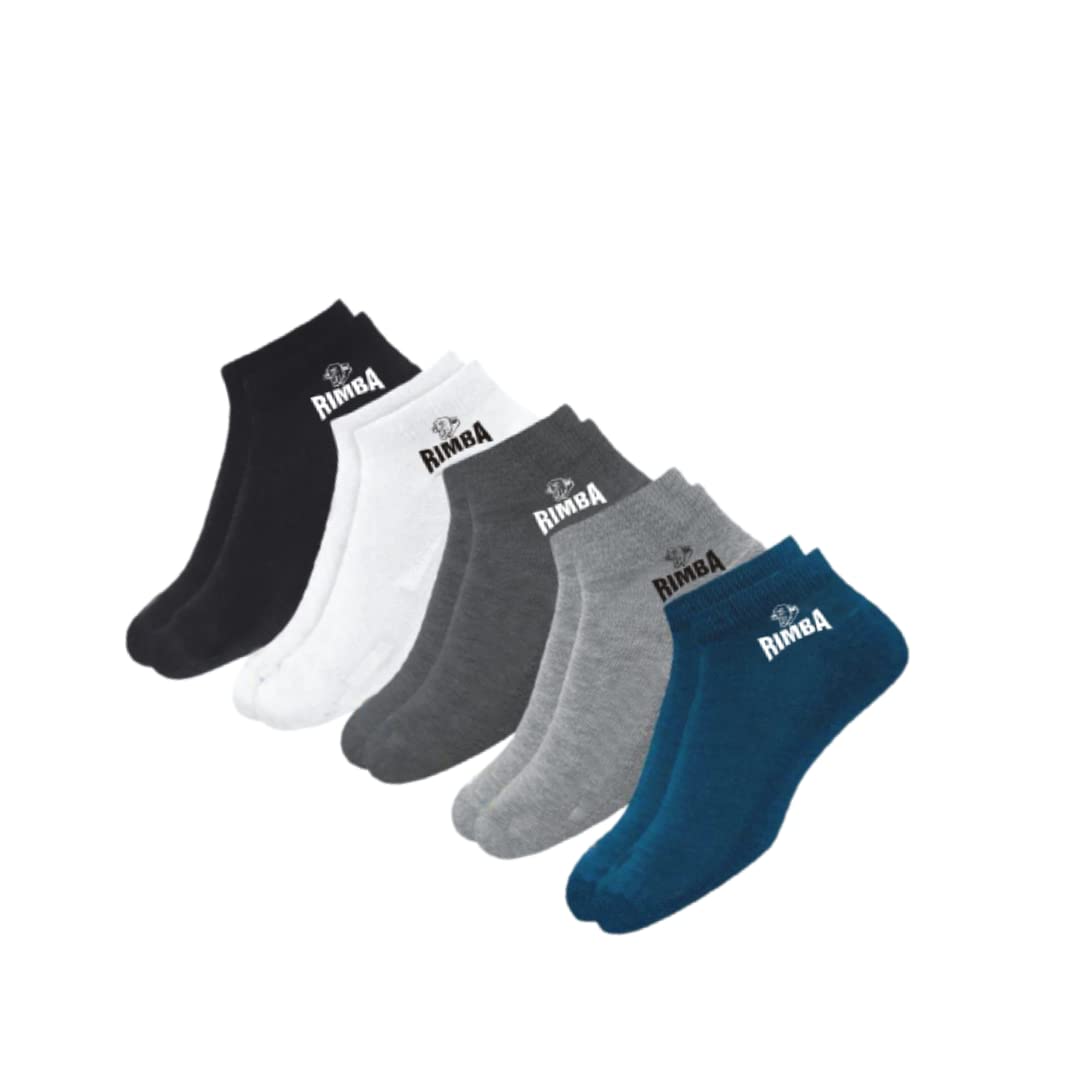 Rimba mans womens Ankle length socks Pack of 5-image-25