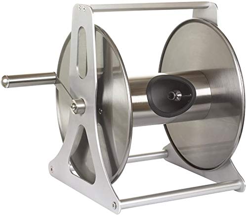 Unibos Stainless Steel Garden Hose Reel, 45m Capacity