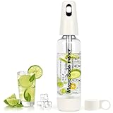 Portable Soda Siphon, 1L Travel Sparkling Water Maker Machine for Home & Outdoor, Carbonated Water Soda Streaming Machine, Soda Maker for Cocktails or Fizzy Drink, 8 gram CO2 Cartridges(Not Included)