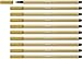 Produktbild Premium-Filzstift - STABILO Pen 68 - 10er Pack - khaki