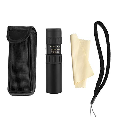 Bigking Zoom Monocular, 10-30x25 Telescopio de Bolsillo portátil con Zoom de visión Nocturna HD monocular