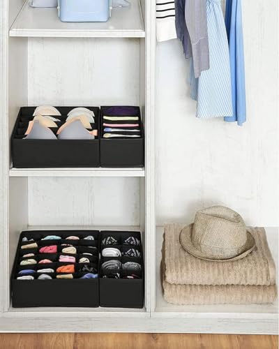Image of Wardrobe Organiser Set of 4 (Black)