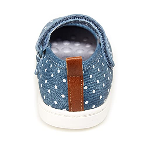 Carter's Every Step Baby Girls Judith Mary Jane Flat, Blue, 3.5 Infant #TOP2
