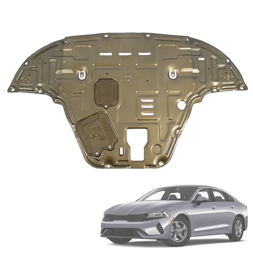 Image of Aluminum-Magnesium Alloy Engine Splash Shield Guard for KIA K5 2021-2025 2026 Lightweight Heavy-Duty Skid Plate w /Extended Cover, Service Holes & Vent Design - Rustproof