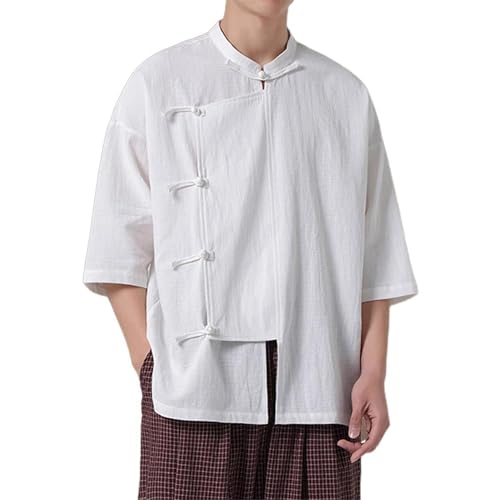 Costume Tang homme en soie de glace léger contre la chaleur estivale intense