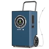 ARGENDON Commercial Dehumidifier with Pump for Basement, 110 Pints Heavy Duty Industrial Dehumidifiers on Wheels with Drain Hose for Water Damage Restoration, Large Room Space, Garage, AUTO Defrost