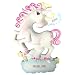 DIBSIES Personalization Station Personalized Whimsical Unicorn Kids Christmas Ornament