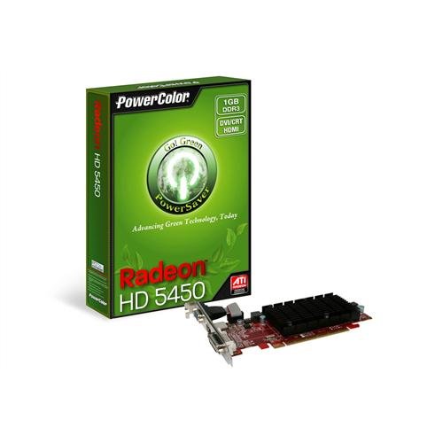 PowerColor ATI Radeon HD5450 1GB DDR3 VGA/DVI/HDMI PCI-Express �r�f�I�J�[�h 1 GBK3-SH - ����