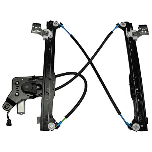 LOSTAR Rear Driver (Left) Side Window Regulator with Motor for 2000-2007 Cadillac Escalade Chevy Silverado Suburban GMC Yukon XL 15077722, 15135970, 741-578 - Thumbnail 3