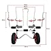 LANGWEI Scupper Kayak Cart Carrier Trolley, Lightweight Foldable Beach Cart, Sit on Top Kayak Dolly Carrier with Adjustable Width