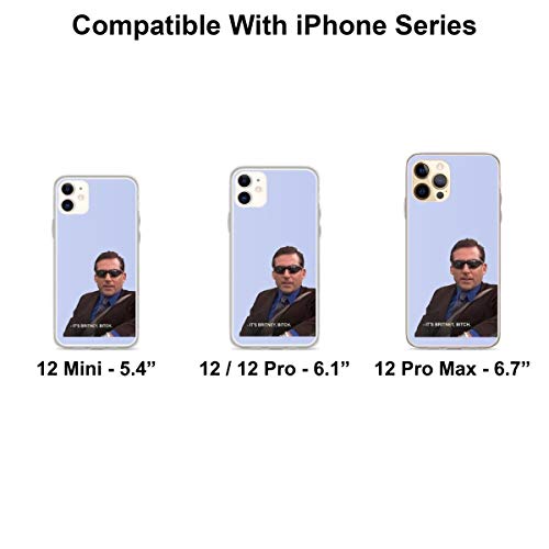 Michael Scott The Office Its Britney Bitch Phone Case Compatible With Iphone 14 13 12 11 X Xs Xr 8 7 6 6S Plus Pro Max Galaxy Note S9 S10 S20 Ultra Plus Transparent #TOP1