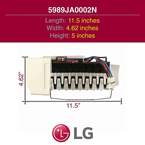 LG 5989JA0002N Refrigerator Ice Maker Assembly Genuine Original Equipment Manufacturer (OEM) Part