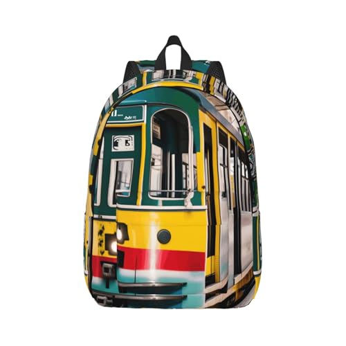 Sac à dos de randonnée Lisbon avec compartiments spacieux et motif tram