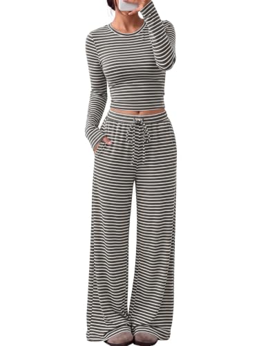 Image of Trendy Queen Women's 2 Piece 2026 Fall Fashion Lounge Set with Pockets