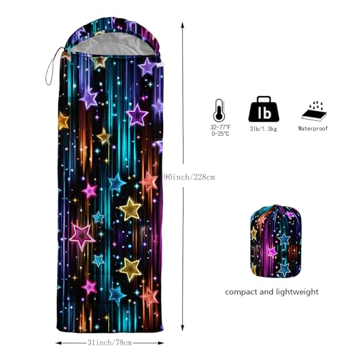 Image of QOOMO Camping Sleeping Bags,3 Season Warm & Cool Weather,Lightweight,Waterproof Sleeping Bags for Adults & Kids,Traveling,and Outdoors,Camping Gear Equipment