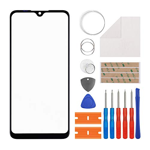 Duotipa Pantalla de cristal frontal para reparación compatible con Xiaomi Mi 9 Lite M1904F3BG de 6,39 pulgadas + herramientas (no incluye pantalla ni digitalizador táctil)