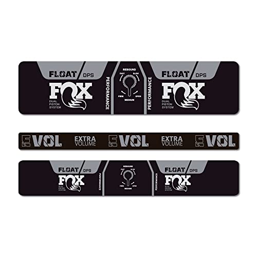 STAR SAM Pegatinas Compatibles con amortiguador bici Fox Float Performance DPS EVOL 2021 Gris 1 CMT