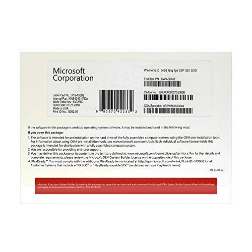 Windows 10 Home OEM 64-Bit | Lifetime License | DVD - Thumbnail 3