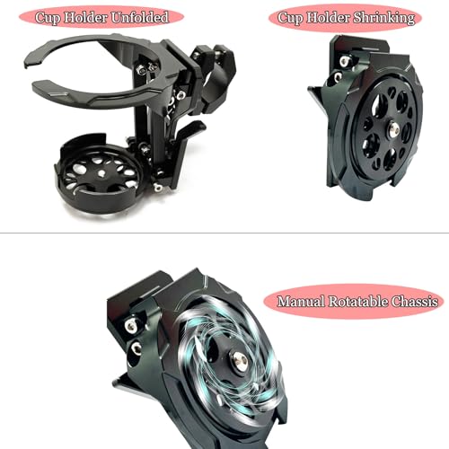 Portavasos plegable universal para manubrio de motocicleta miniatura 4