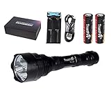 Linterna especial con accesorios disponibles, 3 LED, driver 3800 lm mejorado y 1 solo modo de funcionamiento