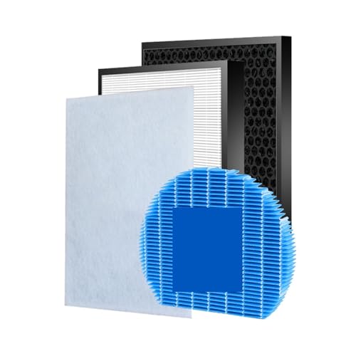 TVHQZVIA Filter Hepa?for UZ-HD6HF UZ-HD6DF UZ-HD6MF HEPA Carbon Filter Replacement?Compatible for Sharp?Air Purifier for UA-HD60E UA-HD60E-L UA-HD60E-T(1 Set and Humidifer)