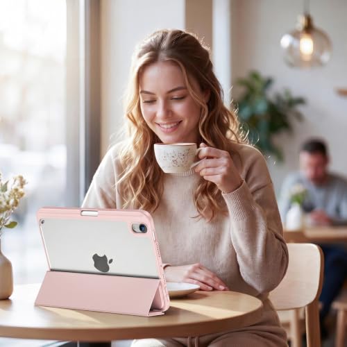 Image of ProCase Smart Case for iPad mini 7 A17 Pro 2024 /Mini 6 2021 8.3 inch -Lightpink