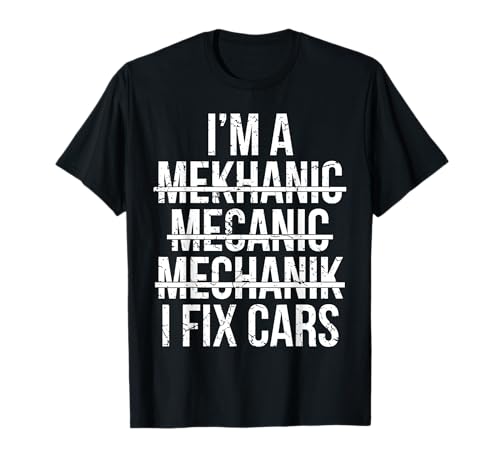 Funny Car Mechanic Hombres Mujeres Niños Mejor Auto Mechanic Camiseta