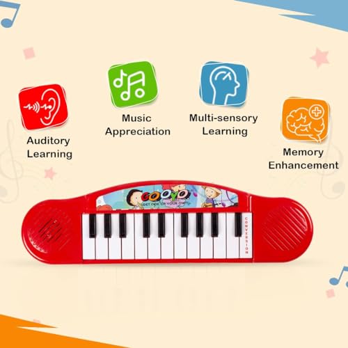 Image of Goyal's Multi-Function Portable Electronic Keyboard Piano Musical Toys for Babies and Kids - Multicolor