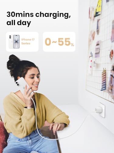 Image of UGREEN 30W USB C Charger, Nexode Foldable GaN PPS Compact Fast Wall Charger Block, USB-C Power Adapter for iPhone 17 /16 /15 /14, Galaxy S25 /S24 /S23, Pixel 9 /8 /7, MacBook Air, iPad(White)
