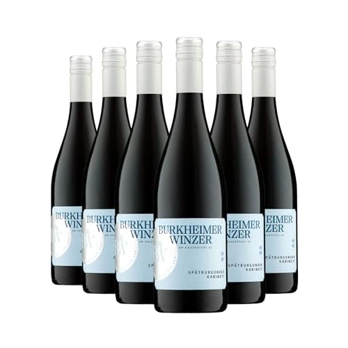 Burkheimer Spätburgunder Kabinett halbtrocken – Rotwein aus dem Schlossgarten mit Kirscharomen, saftig & elegant – Lebensfreude-Kollektion – Qualitätswein vom Kaiserstuhl (6 x 0,75l)