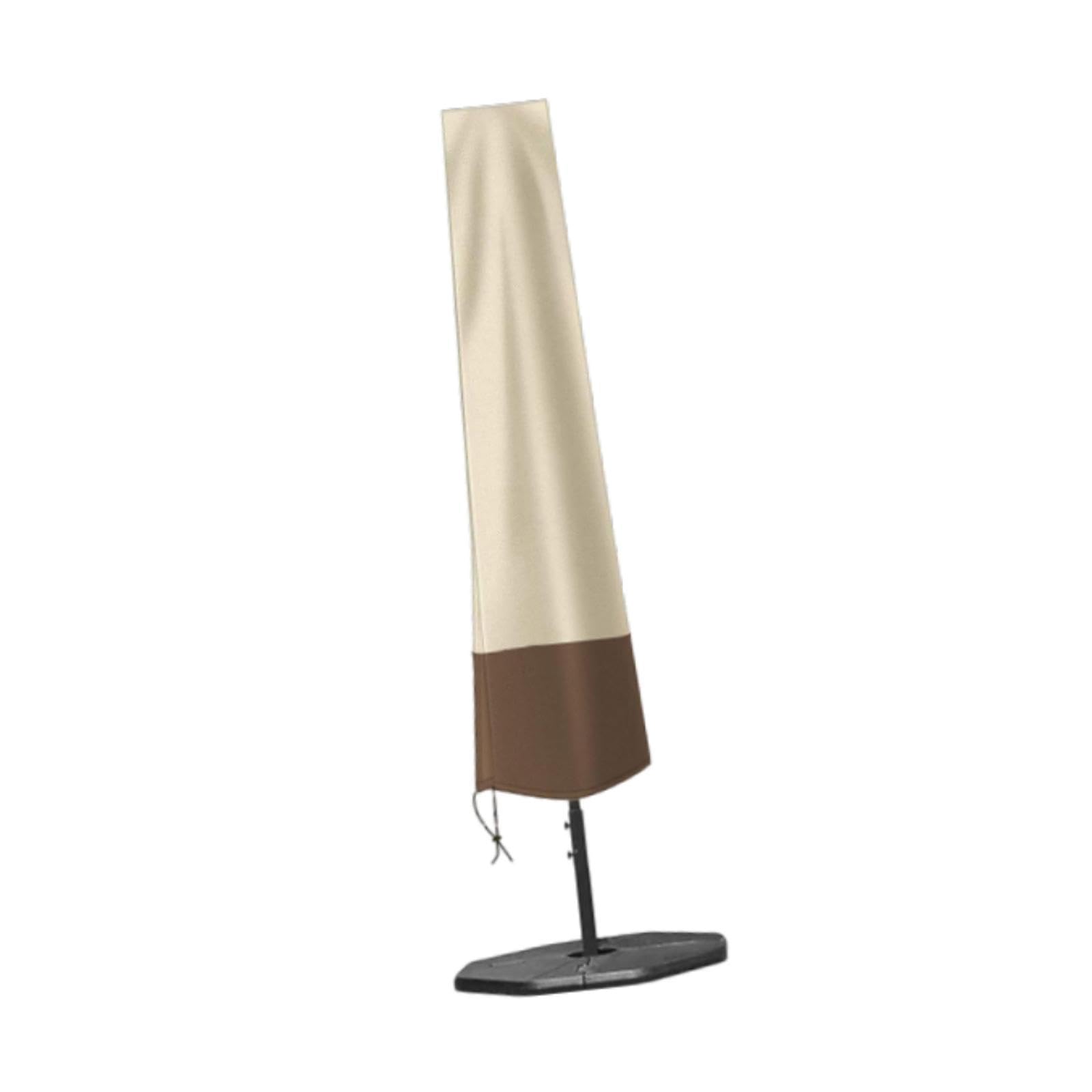 Housse de Parasol de Terrasse, Imperméable et Résistante, Protection Contre La Pluie et La Poussière, Protection pour Mobilier de Jardin et D', 420d