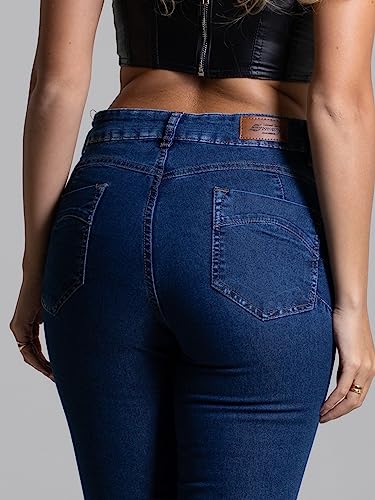 Calça Jeans Feminina Sawary Heart Empina Bumbum Com Lycra Elastano Ótimo Caimento (as2, waist, numer