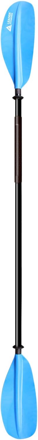 Leader Accessories Kayak Paddle 3 Sizes 7 Colors Available for Kayaking Boating Aluminum Shaft PP Blade